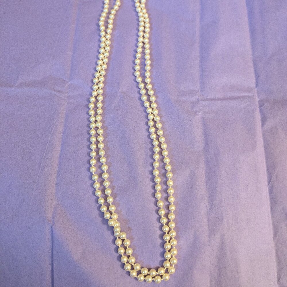 Pearl Necklace - Long - Fake